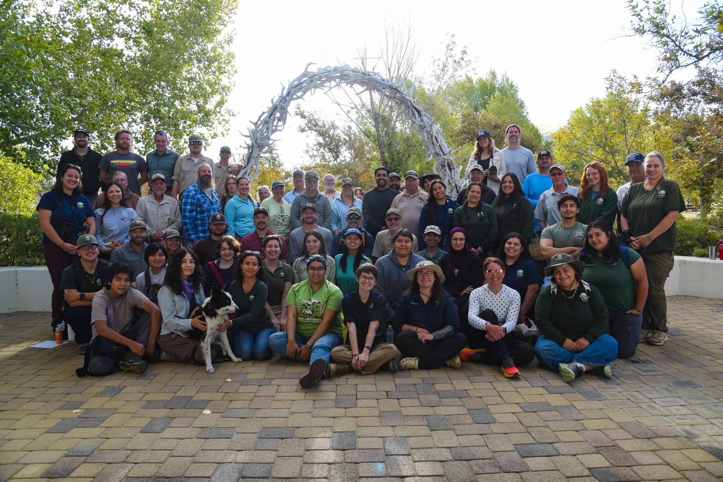 Group photo of volunteers and staff at The Wildlands Conservancy.