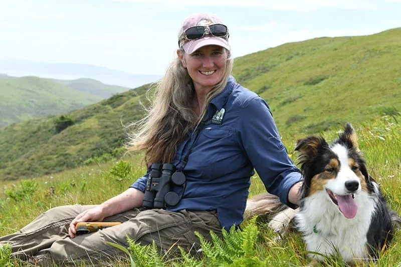Hiker with Dog in Wildlands Conservancy