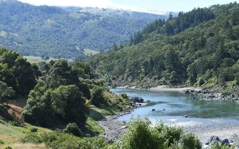 Scenic River Landscape in Nature Reserve