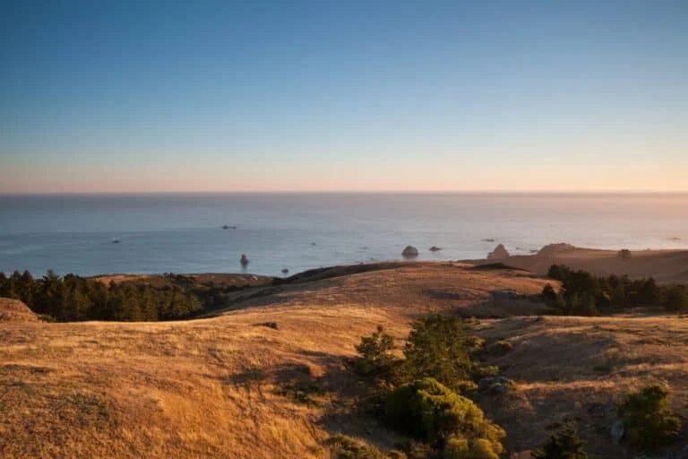 Scenic Coastal Landscape at Sunset