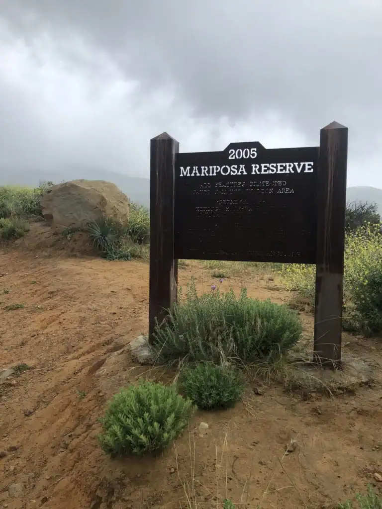 Mariposa Reserve Signage