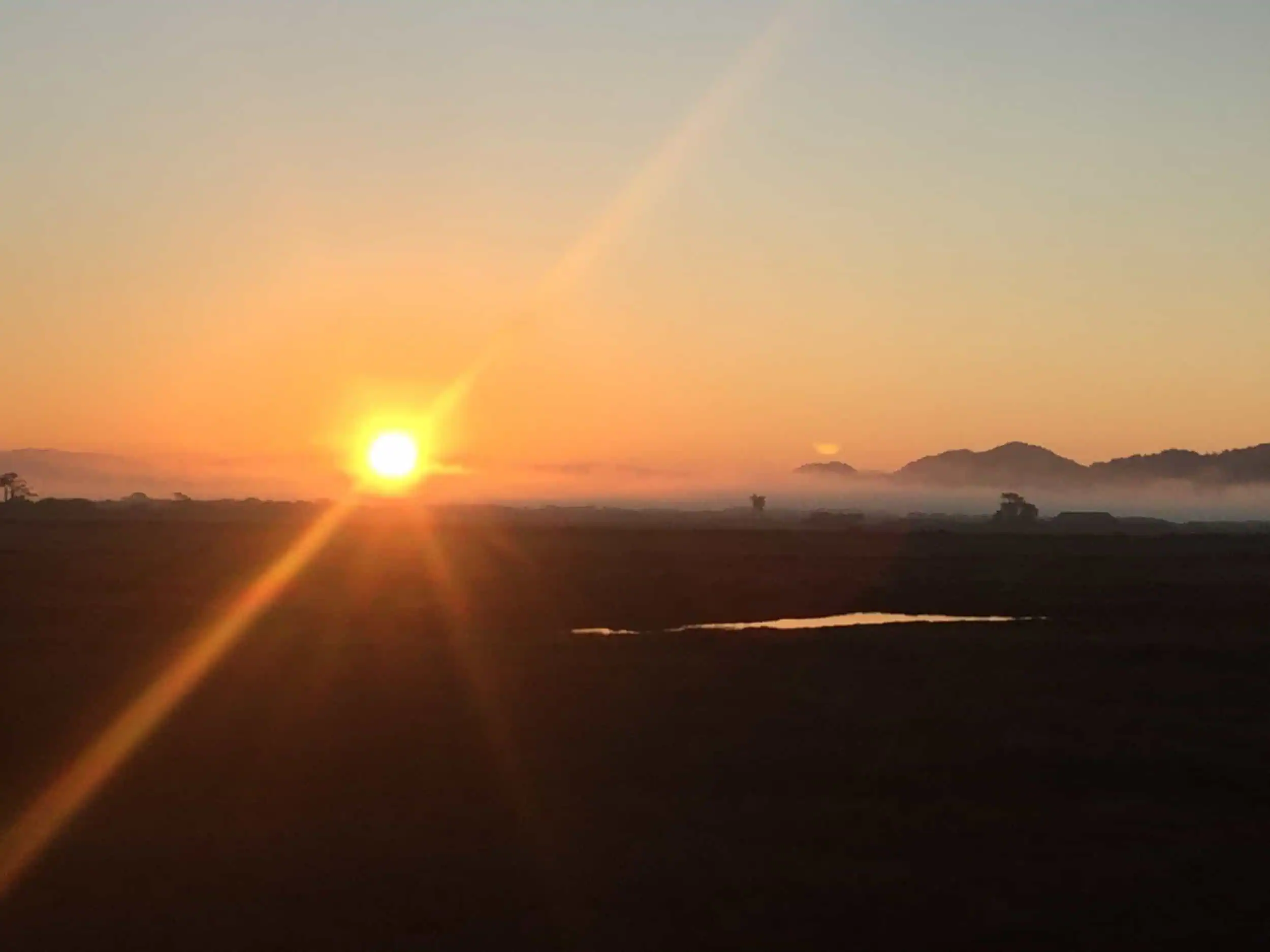  Eel River Estuary Preserve at sunset.  